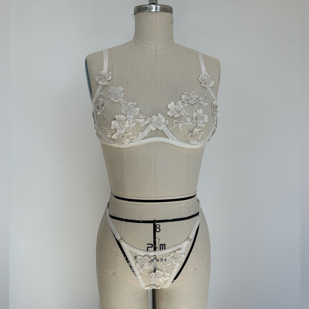 Ivory lace lingerie